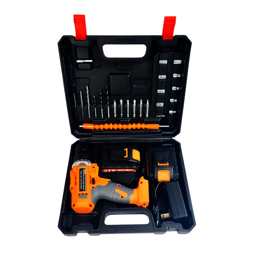TALADRO ATORNILLADOR DE IMPACTO INALAMBRICO DE 21V CON 1 PZ O CAJA CON 10 PZS