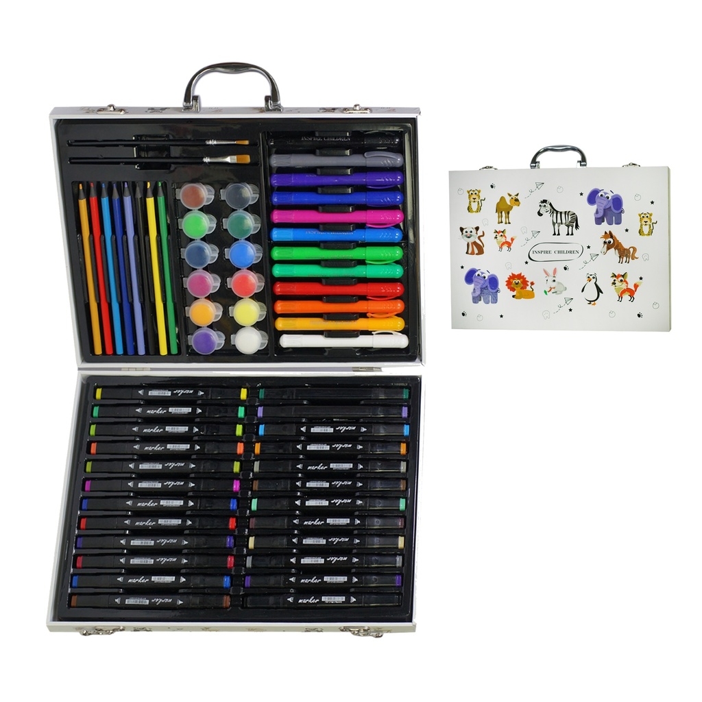 ZP-1265 SET DE MARCADORES DOBLE PUNTA DE COLORES Y ACUARELAS CON 1 PZ O CAJA CON 10 PZS