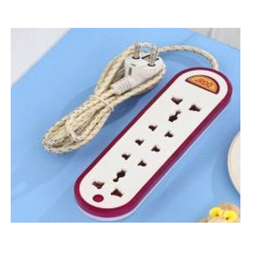 MULTICONTACTO CON 5 ENCHUFES CON CABLE DE EXTENSIÓN DE 2 M CON 1 PZ O CAJA CON 100 PZS