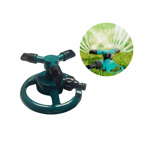 ASPERSOR DE AGUA GIRATORIO CON 3 BOQUILLAS 15*9CM CON 1 PZ O CAJA CON 100 PZS