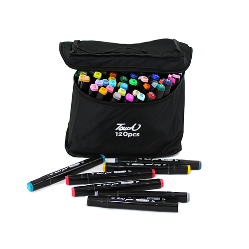 ZP-1002 ESTUCHE CON 120 PLUMINES DOBLE PUNTA, CON 1 PZ O CAJA CON 12 PQTS