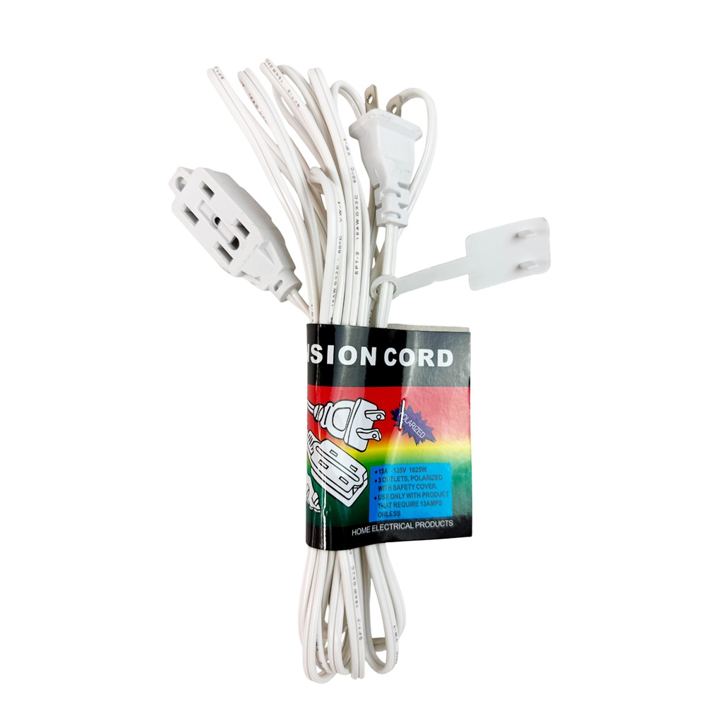 EXTENSIÓN ELÉCTRICA DE 4 MTS, CON 1 PZ O CAJA CON 120 PZS