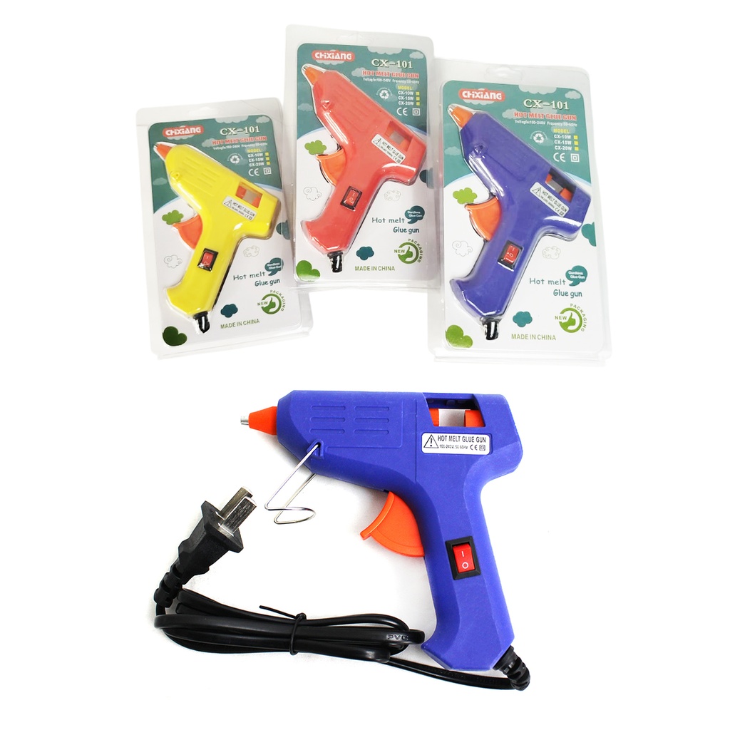 PISTOLA DE SILICON CON 1 PZ O CAJA CON 120 PZS