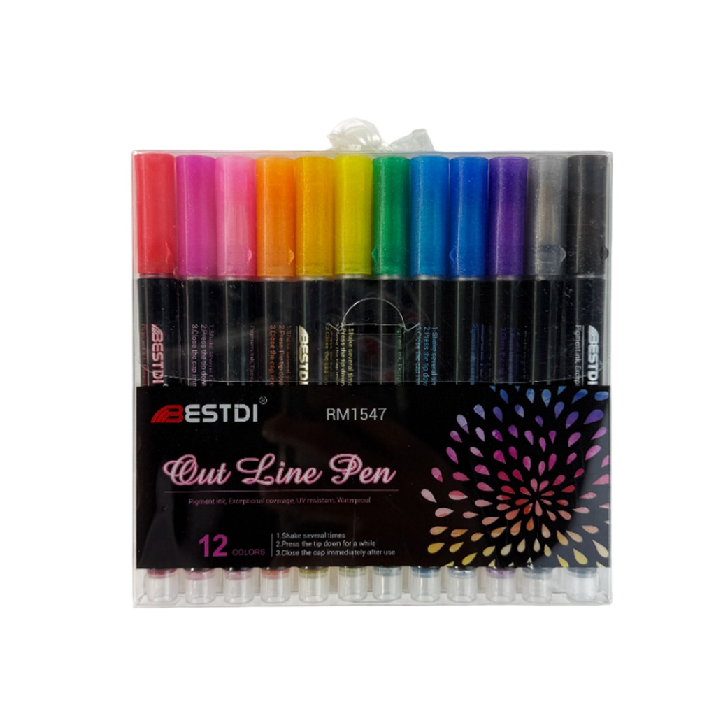 ZP-1043 PLUMONES CON 12 COLORES CON 1 PQT O CAJA CON 120 PQTS