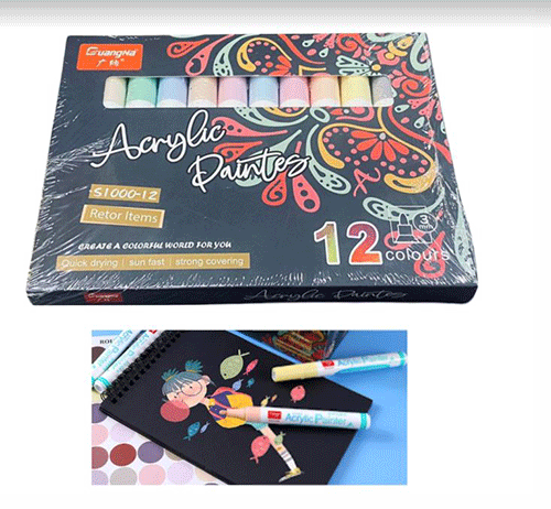 ZP-1604 ESTUCHE DE PLUMINES CON 12 COLORES O CAJA CON 120 PQTS