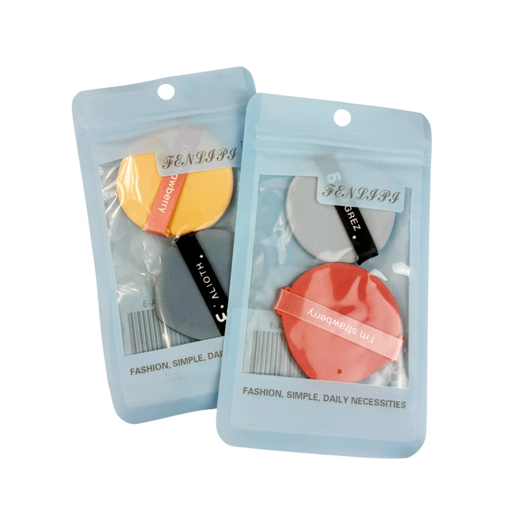 SET DE 2 ESPONJAS PARA MAQUILLAJE CON 1 PZ O CAJA CON 1200 PIEZAS