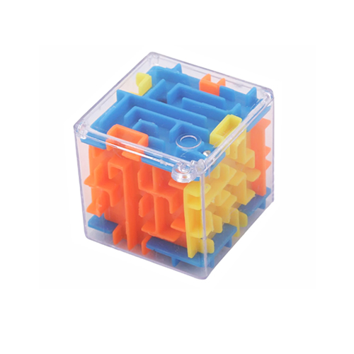 ZJ-1856 CUBO MAGICO DE LABERINTO CON BOLA CON 1 PZ O CAJA CON 1200 PZS