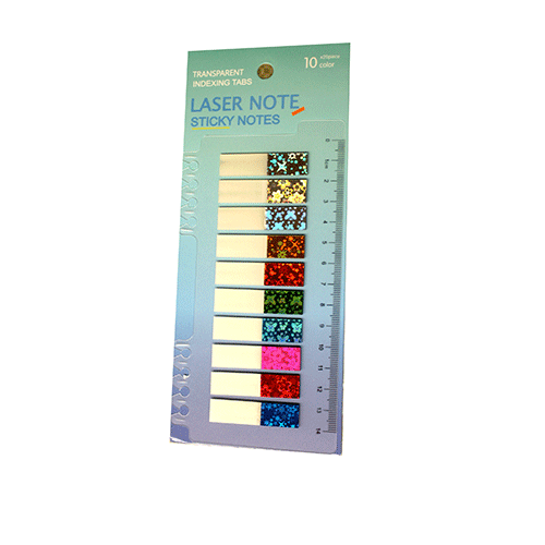 NOTAS AHDESIVAS,PESTAÑAS DE INDICE PARA TOMAR NOTAS CON 1 PZ O CAJA CON 1200 PZS