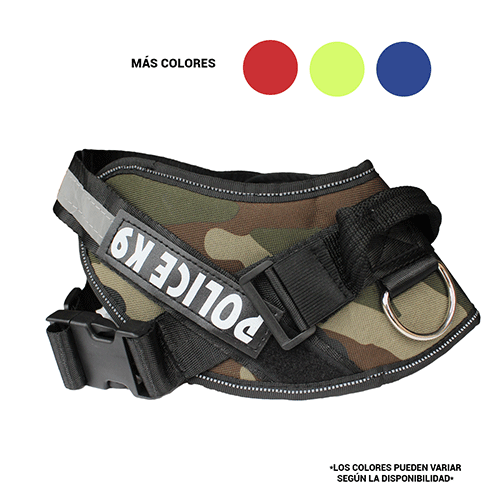 PECHERA AJUSTABLE CON ESTAMPADO DE POLICIA TALLA M DE 38 CM DE CUELLO Y 52 CM DE PECHO CON 1 PZ O CAJA CON 144 PZS