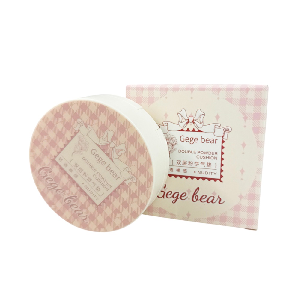 BASE DE MAQUILLAJE EN POLVO Y EN CREMA CON ESPEJO Y ESPONJA DE 13 GR + 8 GR DE GEGE BEAR DE 8 X 3.5 CM CON 1 PZ O CAJA CON 144 PZS