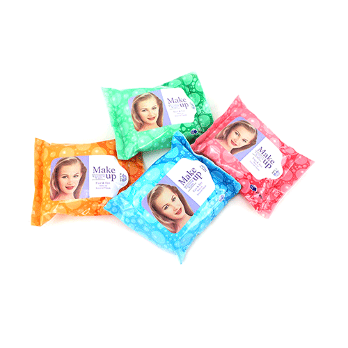 ZH-0053 TOALLITAS HUMEDAS 25 PZS, CON 1 PZ O CAJA CON 144 PZS