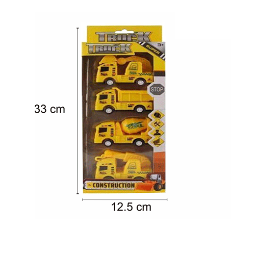 BLISTER DE CAMIONCITOS DE CONSTRUCCIÓN CON 1 PZ O CAJA CON 144 PZS