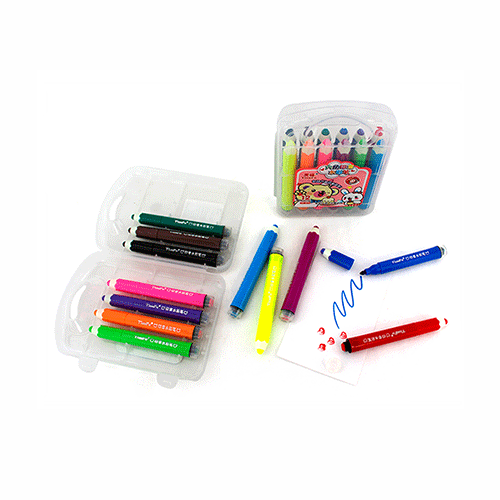 ESTUCHE 12 COLORES PLUMINES PREMIUM CON SELLO, CON 1 PZ O CAJA CON 144 PZS