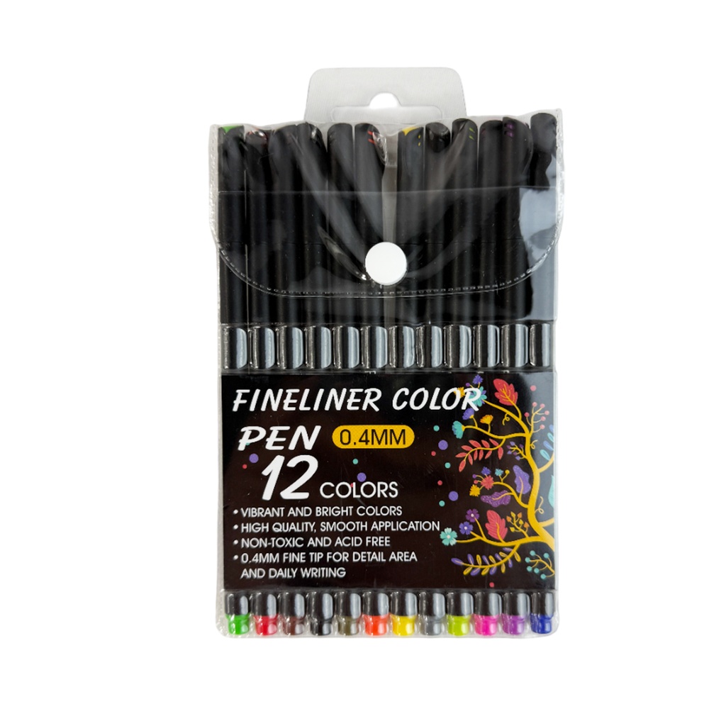 ZP-1055 PLUMINES CON 12 COLORES CON 1 PQT O CAJA CON 144 PQTS