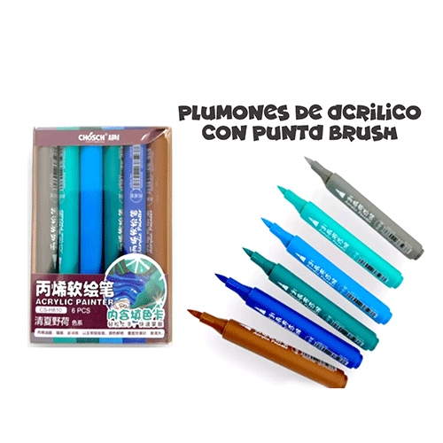 ZP-1189 MARCADORES CON 6 PZ CON 1 PQT O CAJA CON 144 PQTS