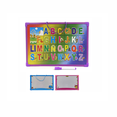 TABLERO DE ABECEDARIO Y PIZARRON DE 35 X 25 CM CON 1 PZ O CAJA CON 144 PZS