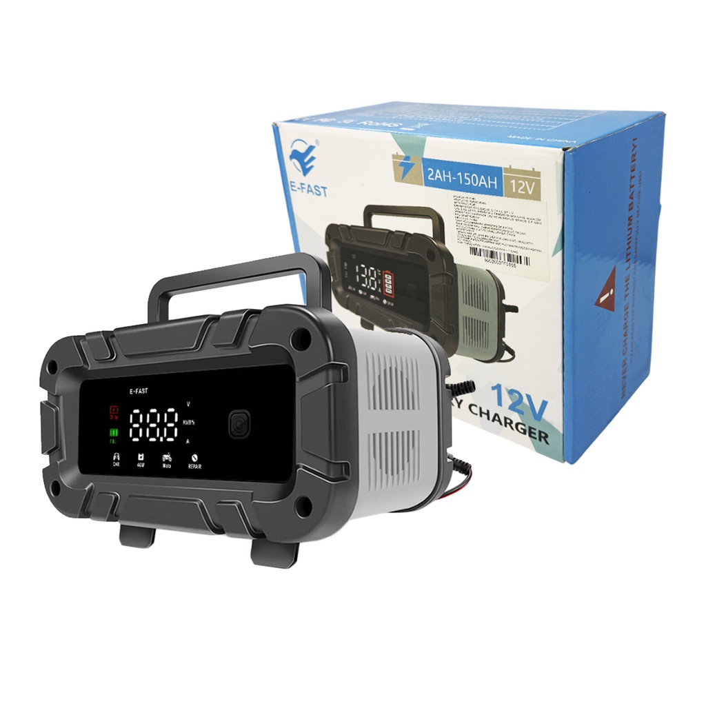 ARRANCADOR DE BATERIA CON PANTALLA DIGITAL INTELIGENTE DE 12V(100W) CON 1 PZ O CAJA CON 16 PZS