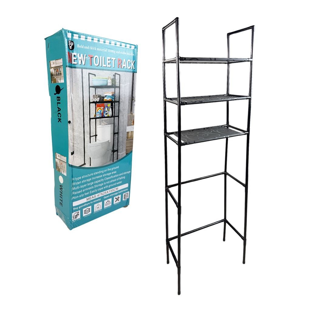 MUEBLE ORGANIZADOR PARA BAÑO DE 150 CM X 45 CM X 25 CM CON 3 NIVELES CON CAVIDAD DE 88 CM DE ALTURA CON 1 PZ O CAJA CON 16 PZS