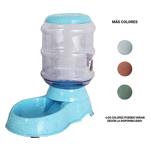 BEBEDERO DISPENSADOR PARA MASCOTA CON 1 PZ O CAJA CON 16 PZS