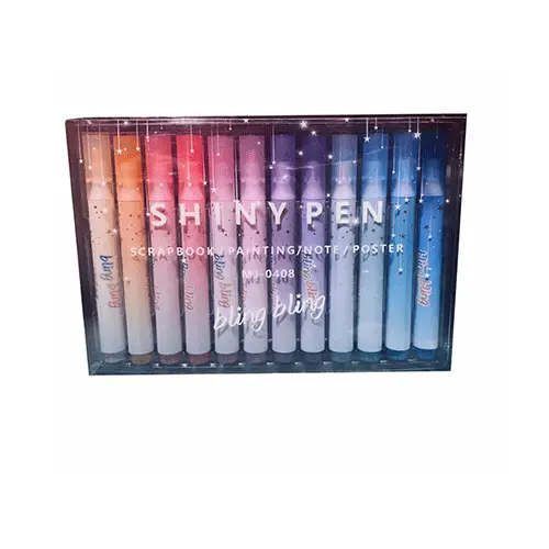 12 PLUMINES DE VARIOS COLORES CON 1 PZ O CAJA CON 160 PZS