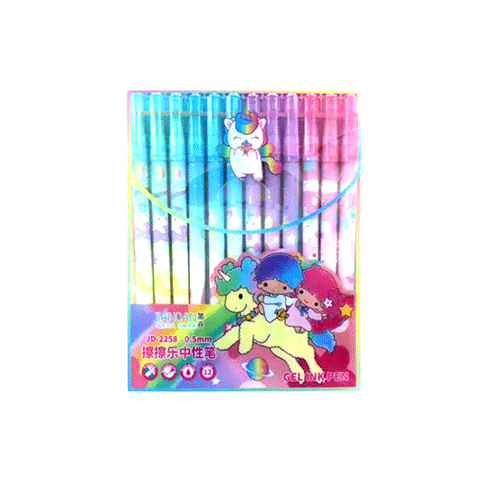 ZP-1280 PLUMA CON 12 COLORES CON 1 PQT O CAJA CON 192 PQTS