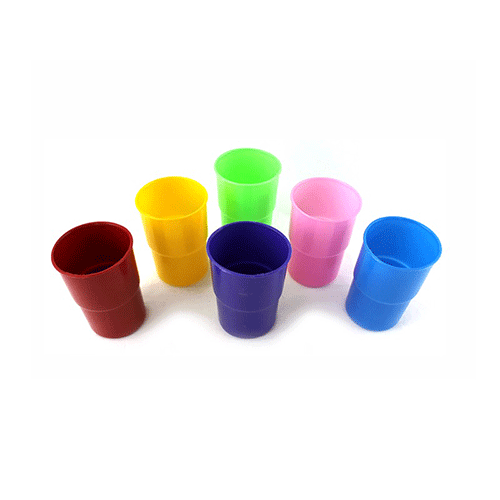 VASO EUROPA 500 ML DE COLORES SM, CON 1 PZ O CAJA CON 200 PZS