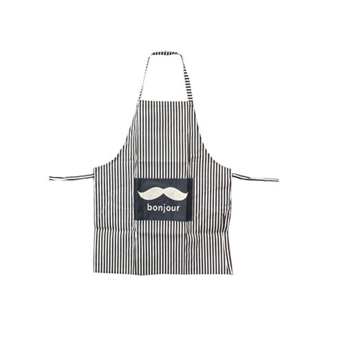 MANDIL DE RAYAS CON DISEÑO DE BIGOTE CON 1 PZ O CAJA CON 200 PZS