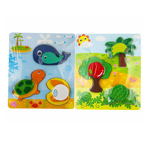 ROMPECABEZAS DIDACTICO INFANTIL TRIDIMENSIONAL DE MADERA DE 15X13CM, CON 1 PZ O CAJA CON 200 PZS