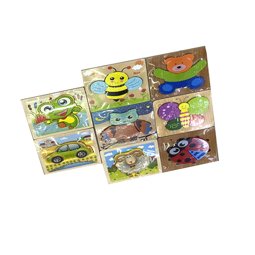 ZJ-1371 ROMPECABEZAS DIDACTICO DE DISEÑOS DE MADERA DE 15 X 14.8 X 0.5 CM CON 1 PZ O CAJA CON 200 PZS