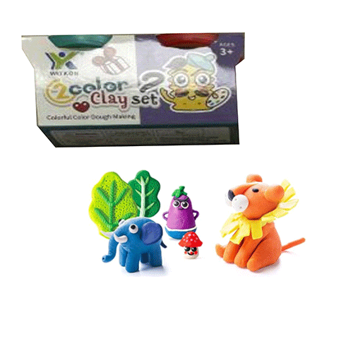 ZJ-1690 SET DE 2 BOTES DE PLASTILINA DIFERENTES COLORES POR PAQUETE O CAJA CON 216 PQTS