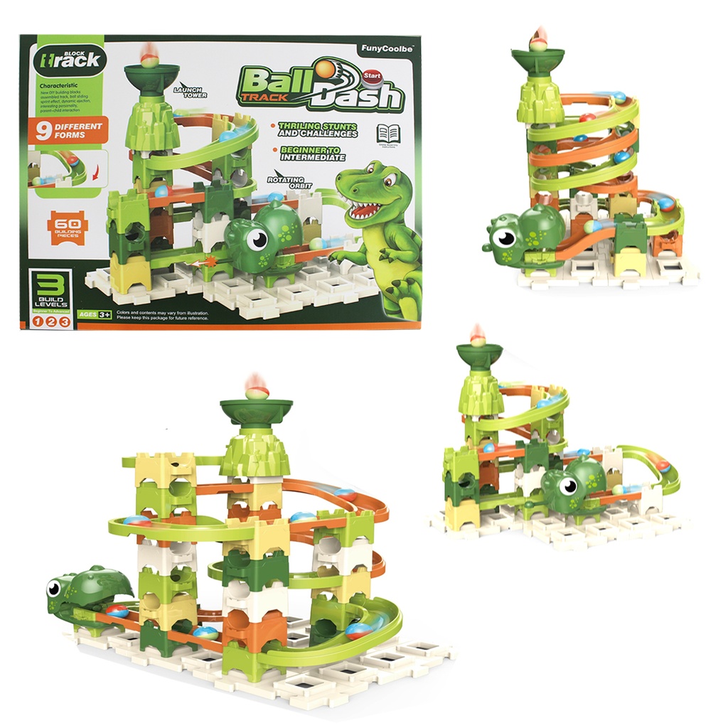 PISTA ARMABLE DE DINOSAURIO PARA PELOTAS CON 1 PZ O CAJA CON 24 PIEZAS