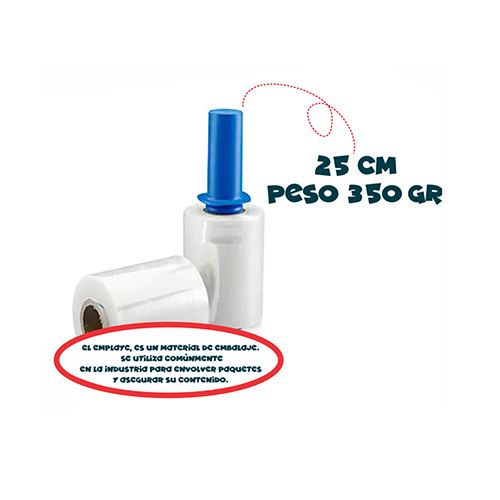 ZF-0251 EMPLAYE 4" Y DESPACHADOR, 25 CM / 350 GR CON 1 PZ O CAJA CON 24 PZS