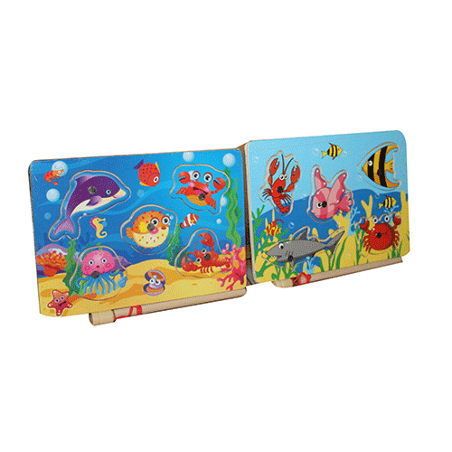 JUEGO DIDÁCTICO DE MADERA IMAGEN DE MAR DE 17.5 X 13 X 0.5 CM CON 1 PZ O CAJA CON 240 PZS