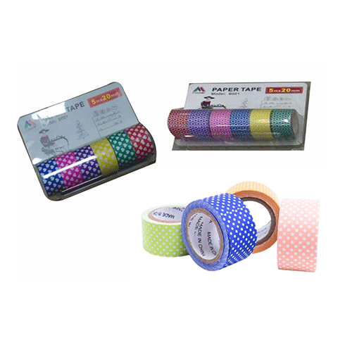 BLISTER DE CINTA PEQUEÑA CON DECORACION CON 6 PZS O CAJA CON 240 PZS