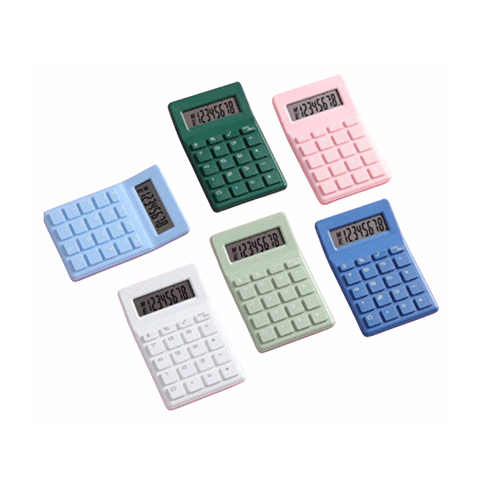 ZP-1677 CALCULADORA PARA ESCRITORIO DE 12 X 8 CM DE DIFERENTES COLORES CON 1 PZ O CAJA CON 240 PZS