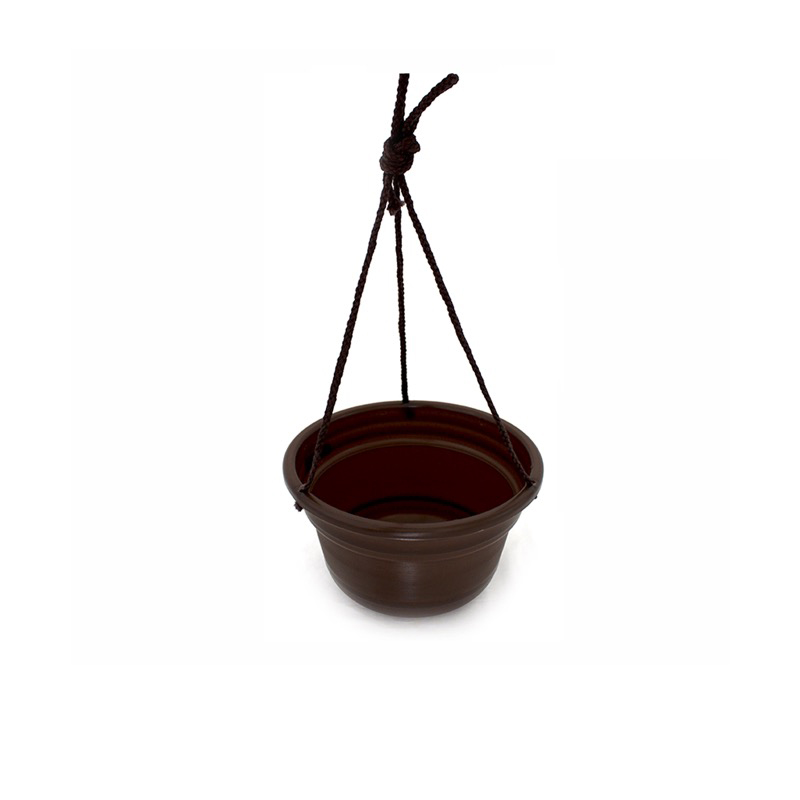 MACETA PARA COLGAR NO. 0 CHOCOLATE, CON 1 PZ O CAJA CON 25 PZS