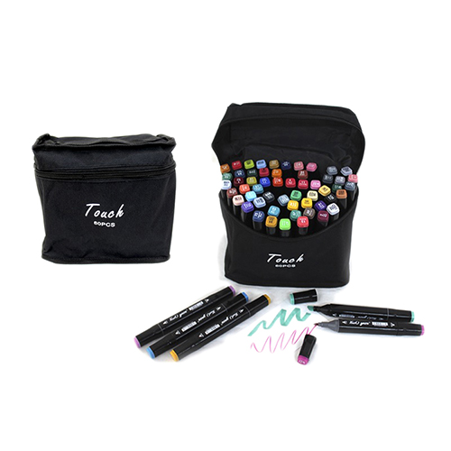ZP-0756 ESTUCHE CON 60 PLUMINES DOBLE PUNTA, CON 1 PZ O CAJA CON 25 PZS