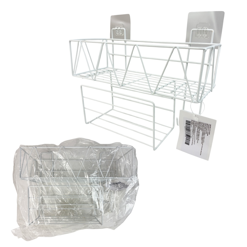 ORGANIZADOR COLGANTE DE ACERO PARA EL HOGAR CON 1 PZ O CAJA CON 28 PZS