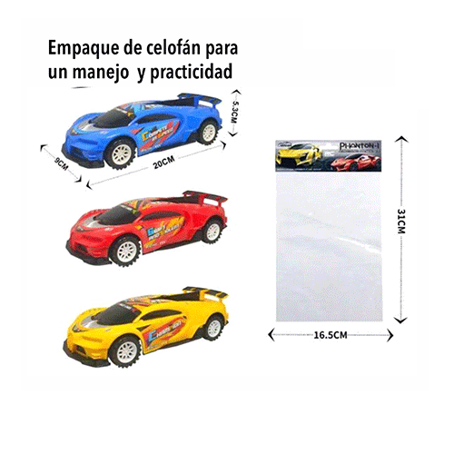 CARROS DE FRICCIÓN CON 1 PZ O CAJA CON 288 PZS