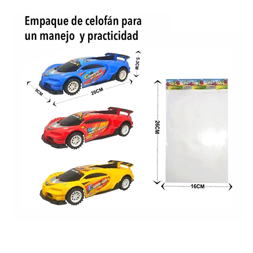 CARROS DE FRICCIÓN CON 1 PZ O CAJA CON 288 PZS
