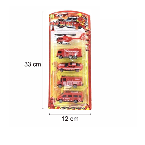BLISTER 5 PZS VEHÍCULOS DE RESCATE CON 1 PZ O CAJA CON 288 PZS