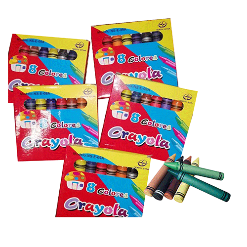 CRAYOLA 8 COLORES 11 X 10.2 CM CON 1 PZ O CAJA CON 288 PZS