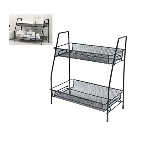 ORGANIZADOR DE 2 NIVELES DE ACERO PARA EL HOGAR CON 1 PZ O CAJA CON 30 PZS