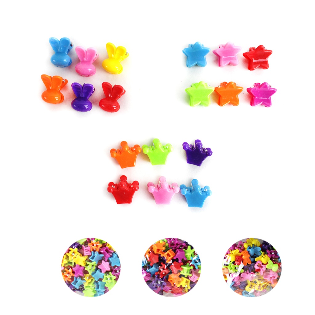 ZB-0171 MINI PINZAS P/CABELLO, CON 1 PZ O CAJA CON 300 PZS