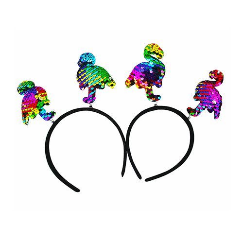 DIADEMA FLAMINGO, CON 1 PZ O CAJA CON 300 PZS.