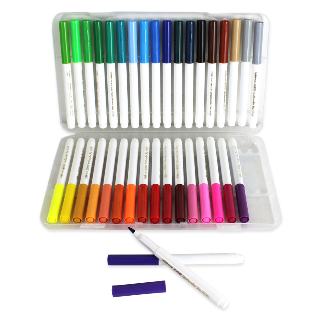 PLUMINES CON 36 COLORES CON 1 PQT O CAJA CON 36 PQTS