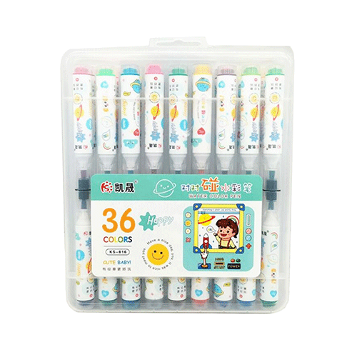 ZP-1293 PLUMINES CON 36 COLORES CON 1 PQT O CAJA CON 36 PQTS