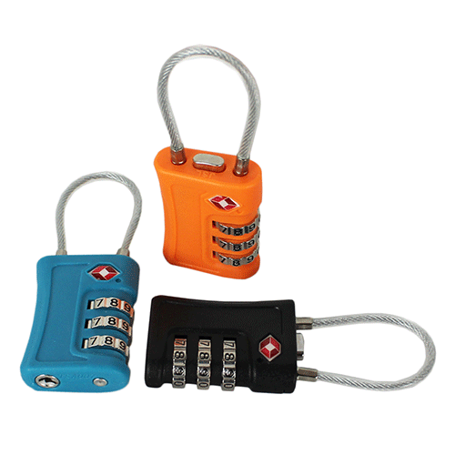 CANDADO DE SEGURIDAD CON COMBINACION DE 3 DIGITOS DE 80 X 36 X 12 MM CON 1 PZ O CAJA CON 360 PZS