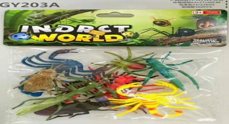 SET DE INSECTOS DE PLASTICO CON 1 PZ O CAJA CON 360 PZS