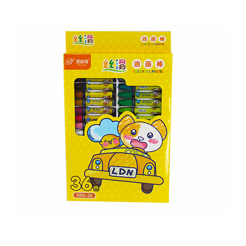 SET CRAYON DE ACEITE 36 COLORES PASTEL, CON 1 PZ O CAJA CON 48 PQTS